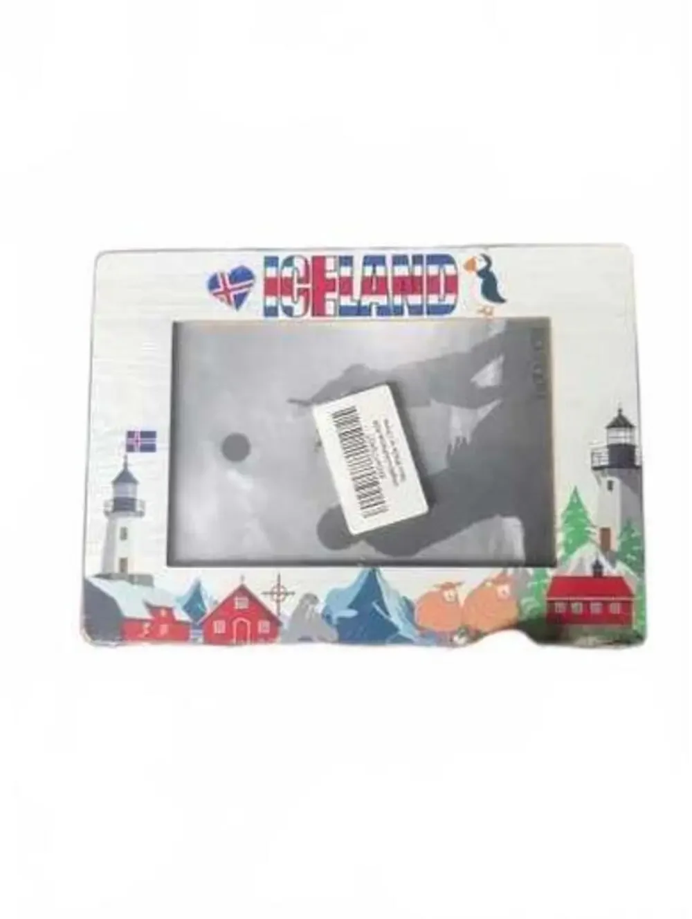Iceland Travel Wooden Photo Frame with Stand